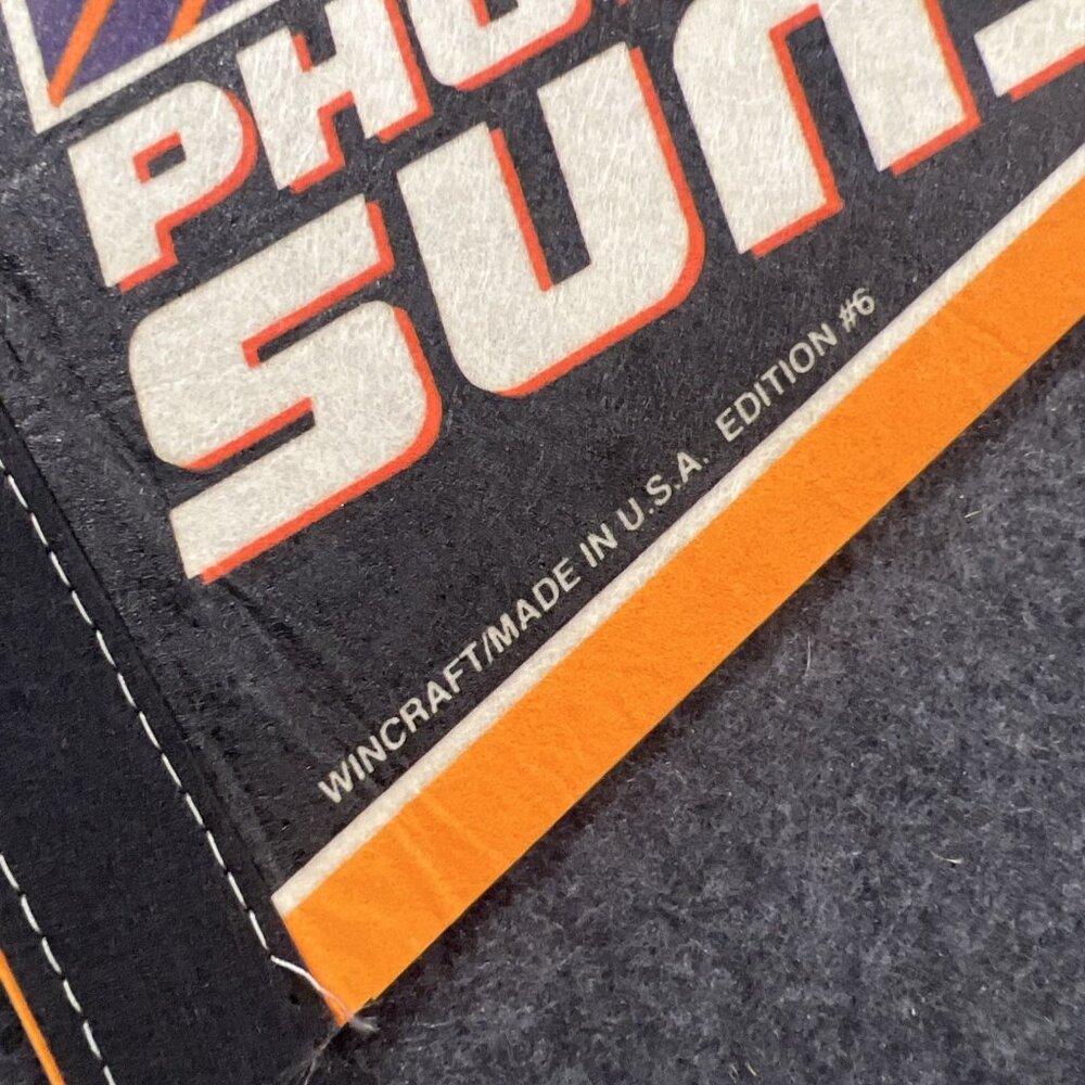 NBA Phoenix Suns Vintage Circa 1990s Style #6 Team Logo Basketball Pennant - Picture 5 of 11